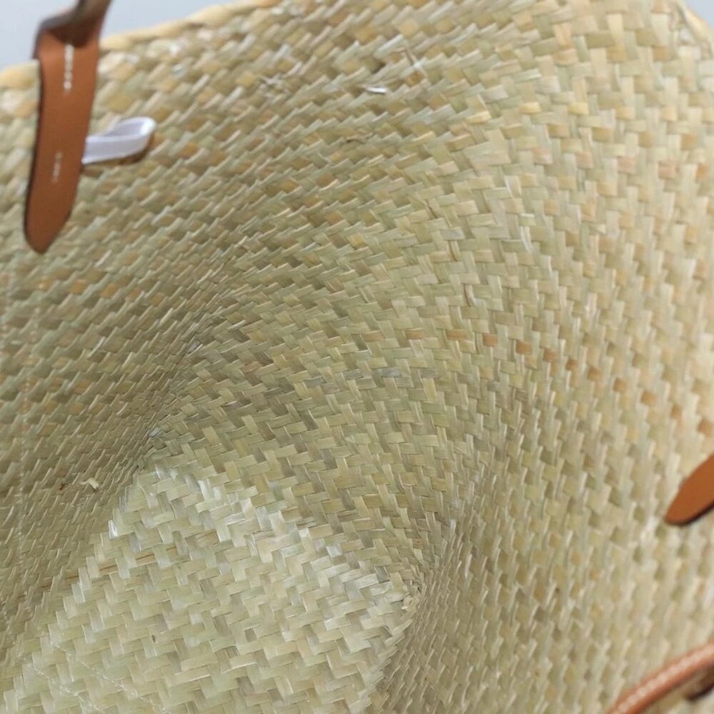 Jimmy Choo Studs Tote Bag Straw Beige Auth BA5421 - Picture 12 of 13